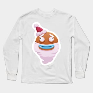 Christmas Sticker, Ginger Man Sticker Long Sleeve T-Shirt